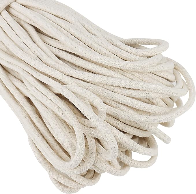 SOUJAP 328 Feet 5/16 Inch Cotton Rope, 8mm Thick Cotton Clothesline Rope - Image 4