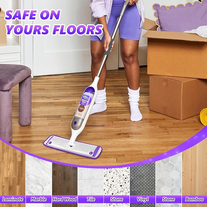 EXEGO 6 Count Reusable Microfiber Mop Pads - Image 7