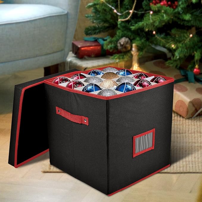 Holiday Cheer Premium Christmas Ornament Storage - Image 2