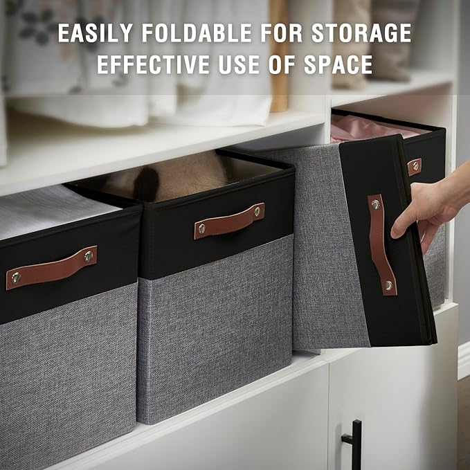 Collapsible Fabric Storage Cube Bins - Image 6
