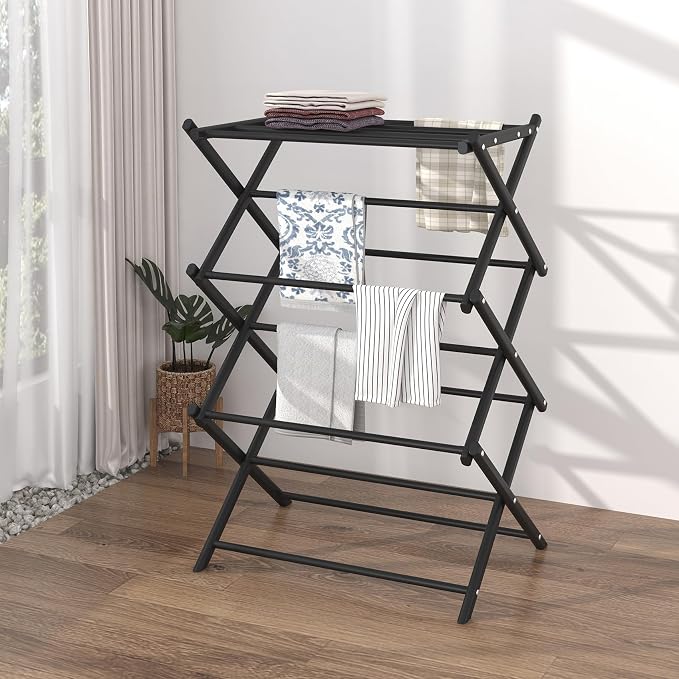 Household Indoor Folding Clothes Drying Rack, Dry Laundry and Hang Clothes - Image 3