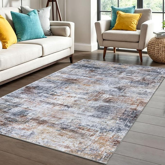IOHOUZE Abstract Area Rug 4x6 Ft Washable Rugs by iOhouze