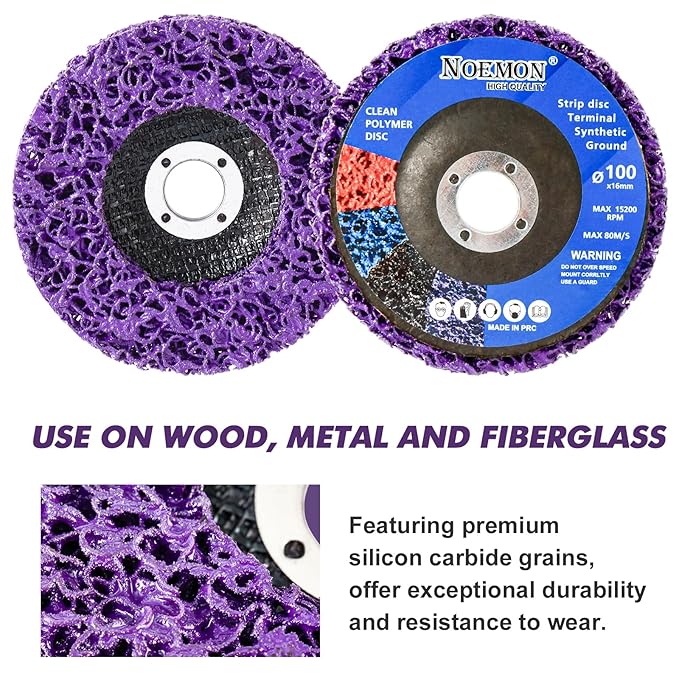 7 Pack Paint Eater Strip Disc Angle Grinder Rust Removal Disc Paint Stripper - Image 5