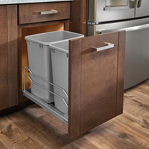 Rev-A-Shelf Double Pullout Trash Can - Image 3