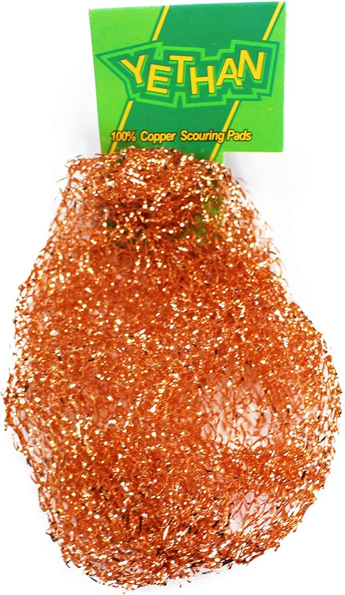 Copper Scouring Pad, Scrubbing Scour Pads 10 Pcs/Pack, Pure Copper, 13g / Pc - Image 2