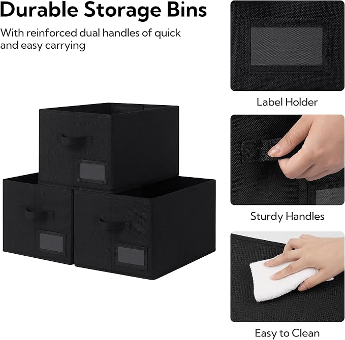 GRANNY SAYS Storage Baskets for Shelves, Fabric Storage Bins for Clothes - Image 5