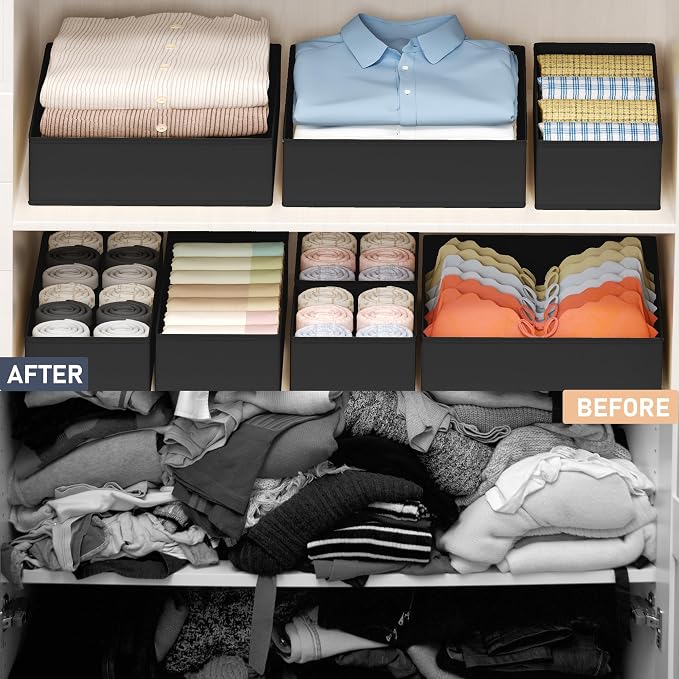 DIMJ Drawer Organizer Clothes - Image 6