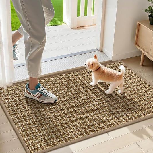 LEKEEPGO Door Mat Indoor Entrance 17"x29", Absorbent Indoor Door Mat, Non Slip by LEKEEPGO