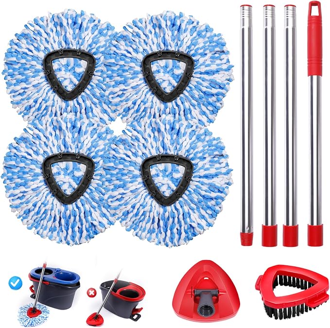 Mop Heads Replacements Complete Combo Set by BocaStory