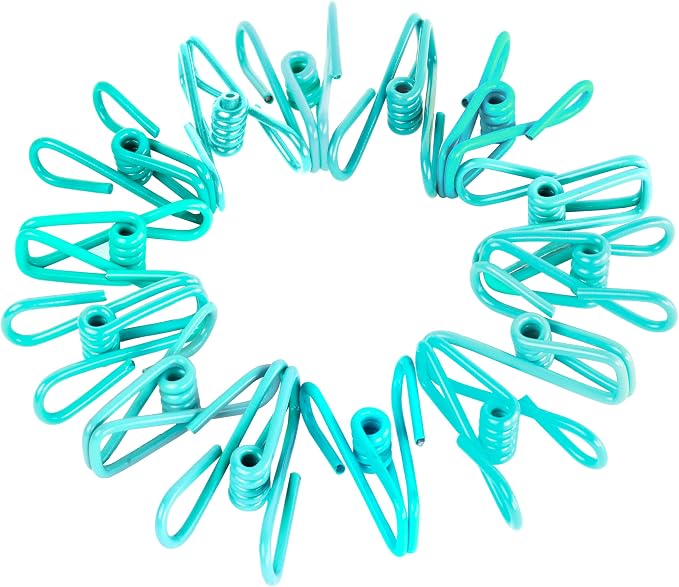 30 Pack Blue Chip Bag Clips for Food by RIVEDA