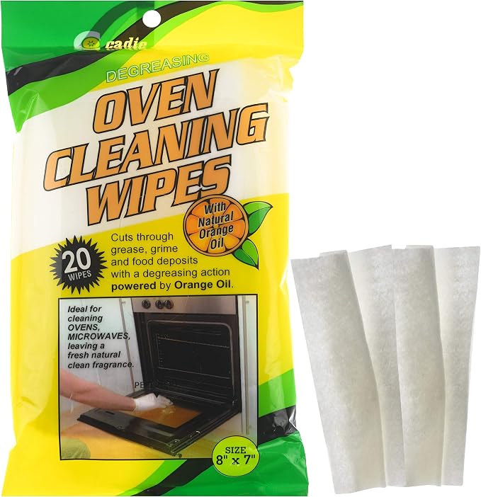 Cadie Degreasing Oven Cleaning Wipes 20 Wipes - Image 2