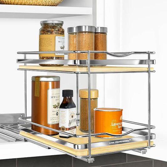 LYNK PROFESSIONAL® Élite™ Pull Out Spice Rack Organizer by LYNKPROFESSIONAL