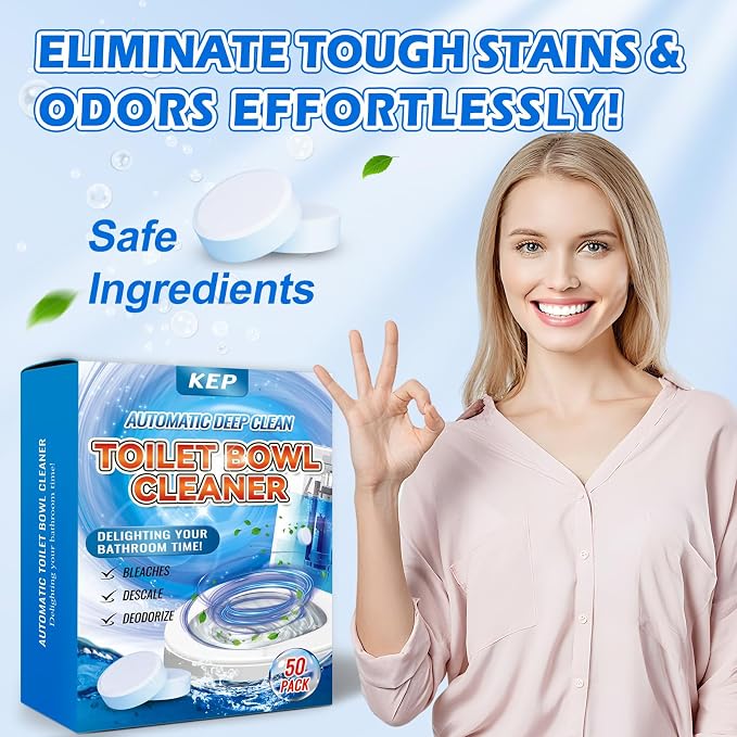 Automatic Toilet Bowl Cleaner Tablets–Fresh Scent, 50 PACK, Long-Lasting - Image 7