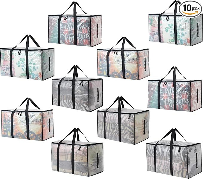 Heavy Duty 93L Stackable Storage Bins by Unknown