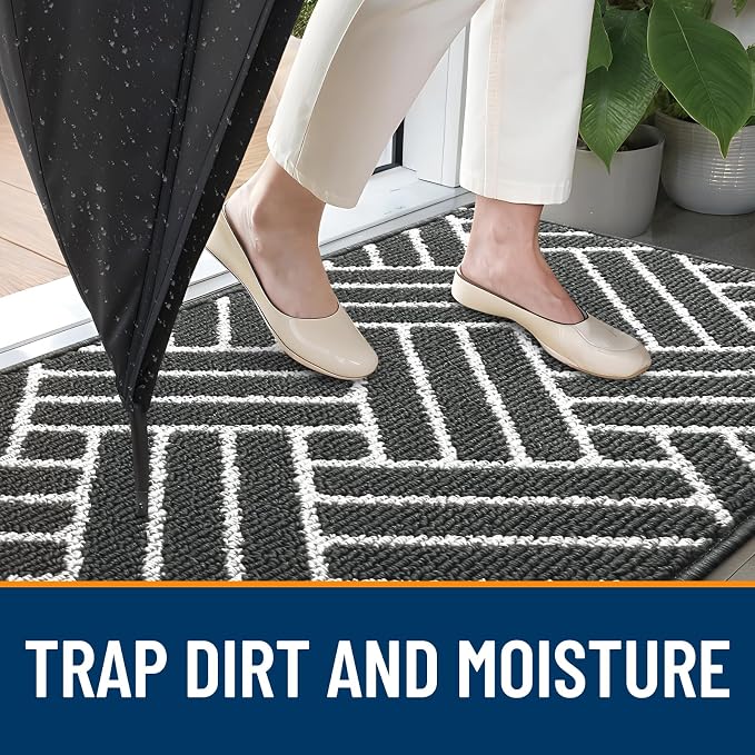 OLANLY Indoor Door Mat, 32x20 Inch, Dirt Resistant and Absorbent, Non-Slip - Image 2