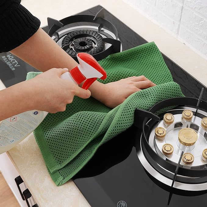 Homaxy 100% Cotton Waffle Weave Kitchen Dish Towels, Ultra Soft Absorbent Quick - Image 5