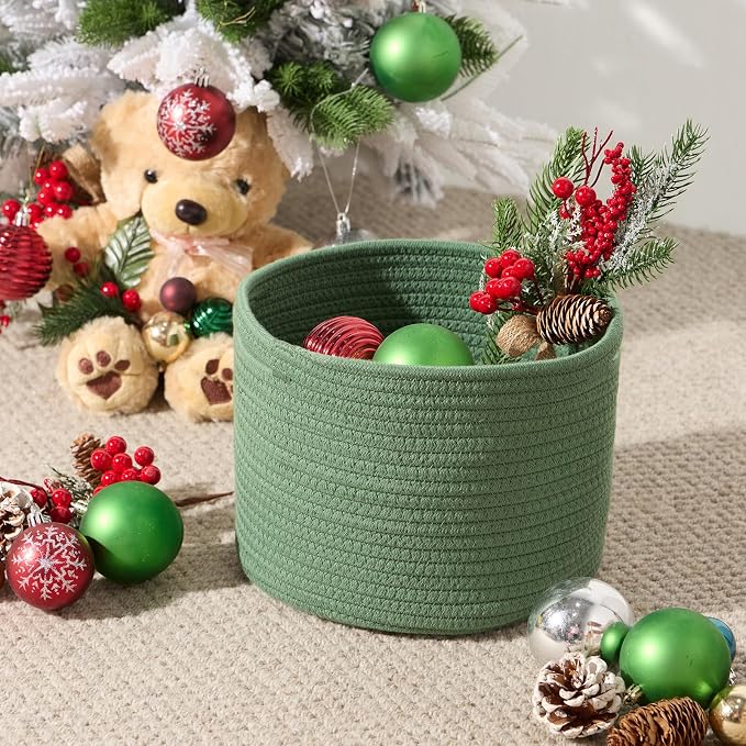 Small Basket for Organizing | Cube Shelf Closet Storage Baskets | 9.7×9.7×7.1” - Image 4