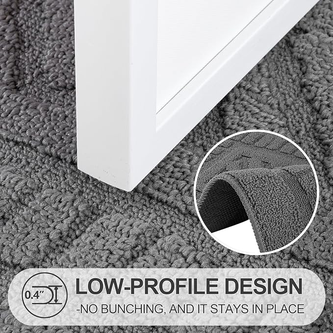 FONEYI Indoor Doormat, Front Back Door Mat Rubber Backing Non Slip Door Mats - Image 4