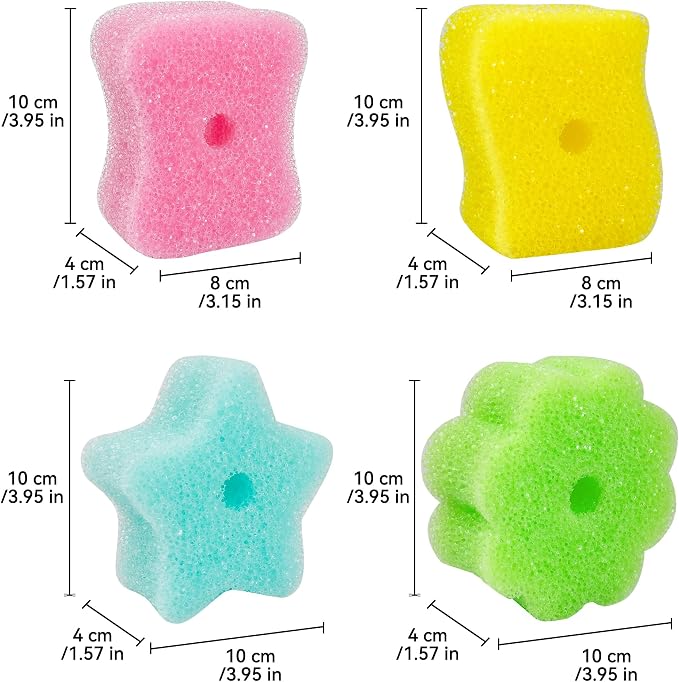 4 Pack Kickleen Scrub Color Sponge - Image 3