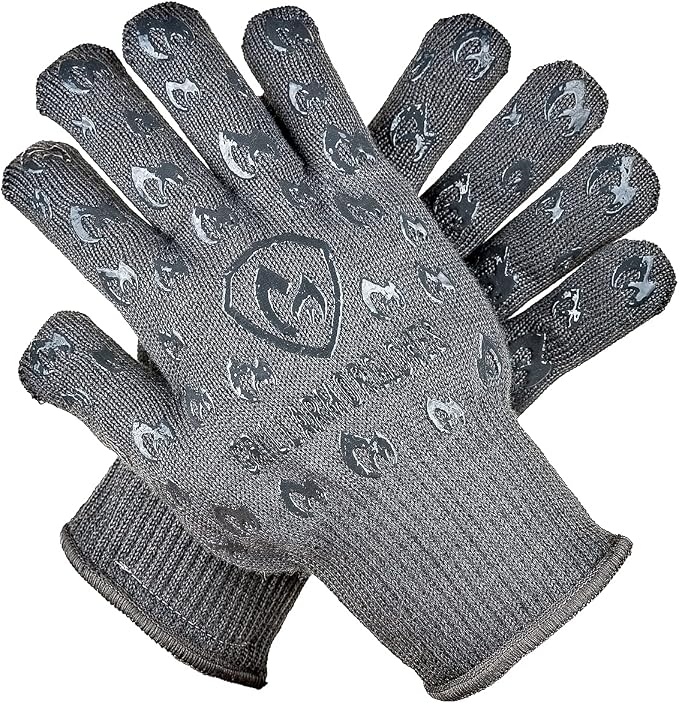 Grill Armor Oven Gloves 932°F Extreme Heat & Cut Resistant Oven Mitts by GrillArmorGloves