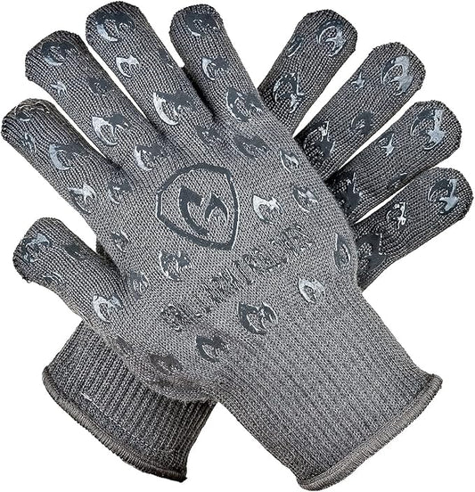 Grill Armor Oven Gloves 932°F Extreme Heat & Cut Resistant Oven Mitts by GrillArmorGloves
