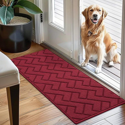 hicorfe Indoor Doormat, Front Back Door Mat Rubber Backing Non Slip Door Mats by Hicorfe