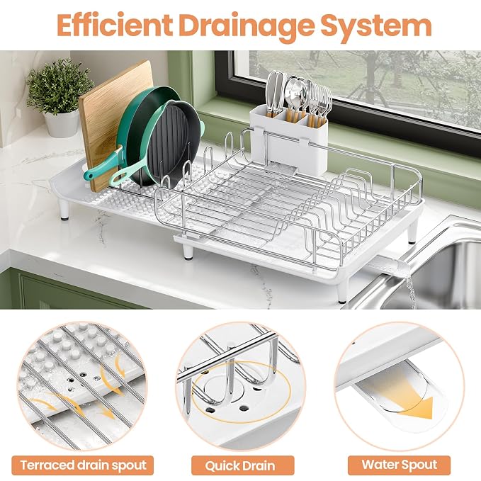 Expandable Dish Drying Rack, Foldable Dish Rack - Image 5