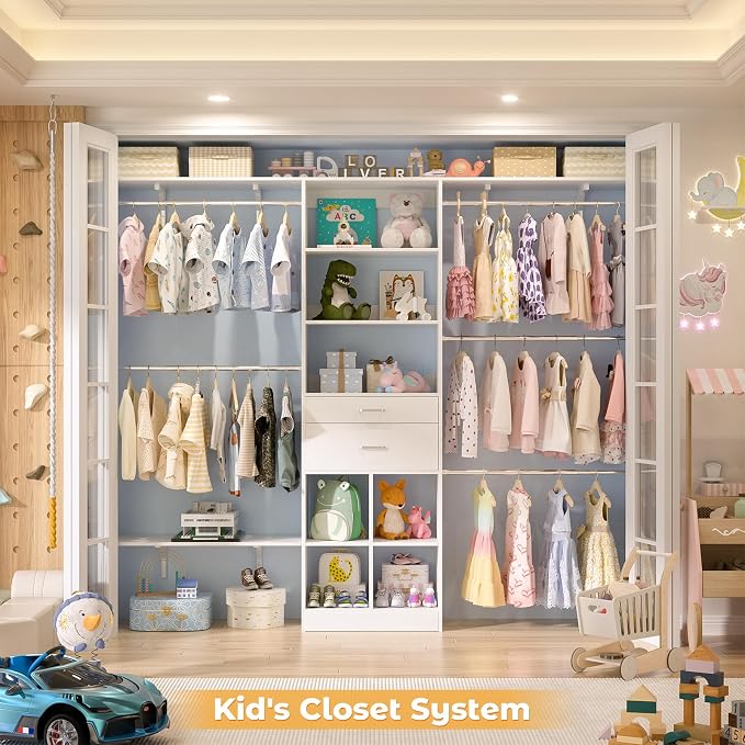 Closet System - 4.75-8FT Closet Organizer System - Image 4