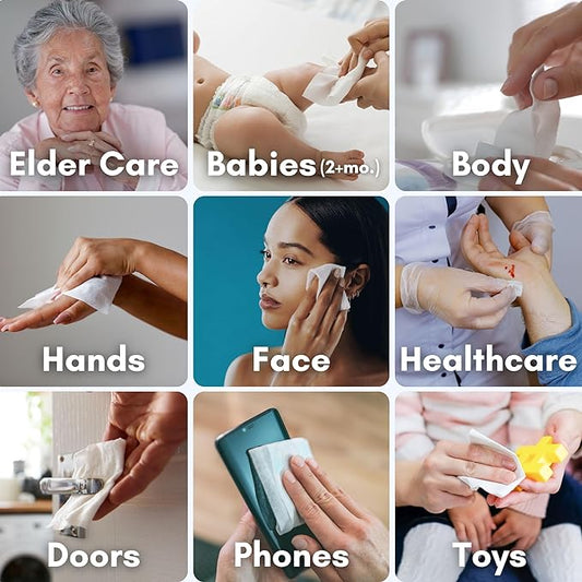 Nurture XL Antibacterial Body & Hand Wipes | Alcohol-Free Antiseptic Wet - Image 2