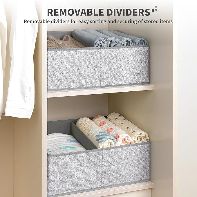 DIMJ Storage Baskets for Shelves 8 Packs - Image 3