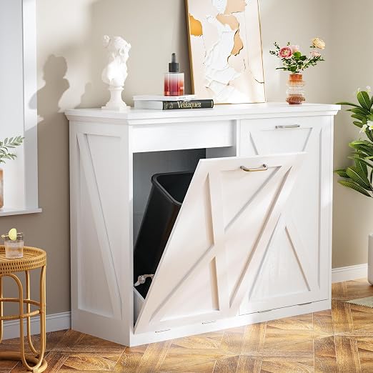 Betterhood Tilt Out Trash Can Cabinet, Hidden Trash Bin - Image 8