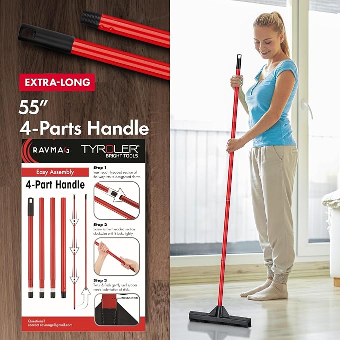Pet Hair Remover Rubber Broom - Image 6