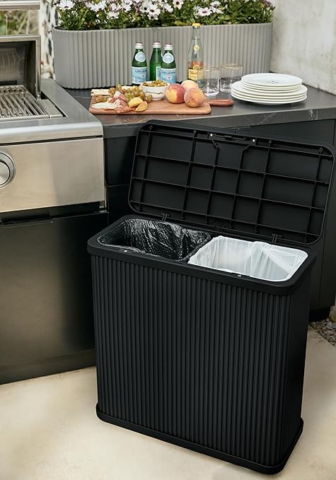 Veradek Tambour Series Outdoor Trash Can - Image 4