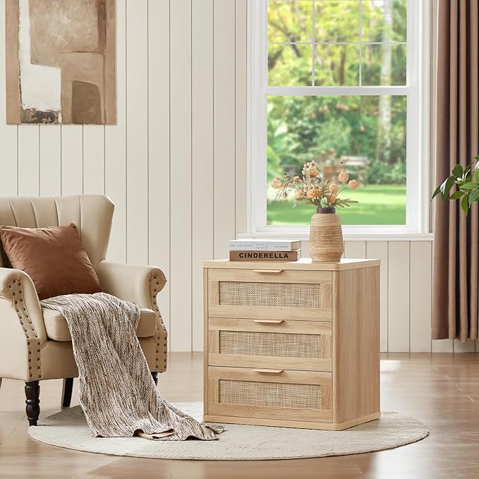 LEYAOYAO Rattan Night Stand Set of 2 - Image 7