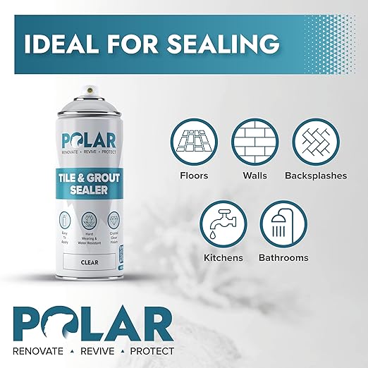 Polar Tile & Grout Sealer Clear Aerosol Spray - Image 7