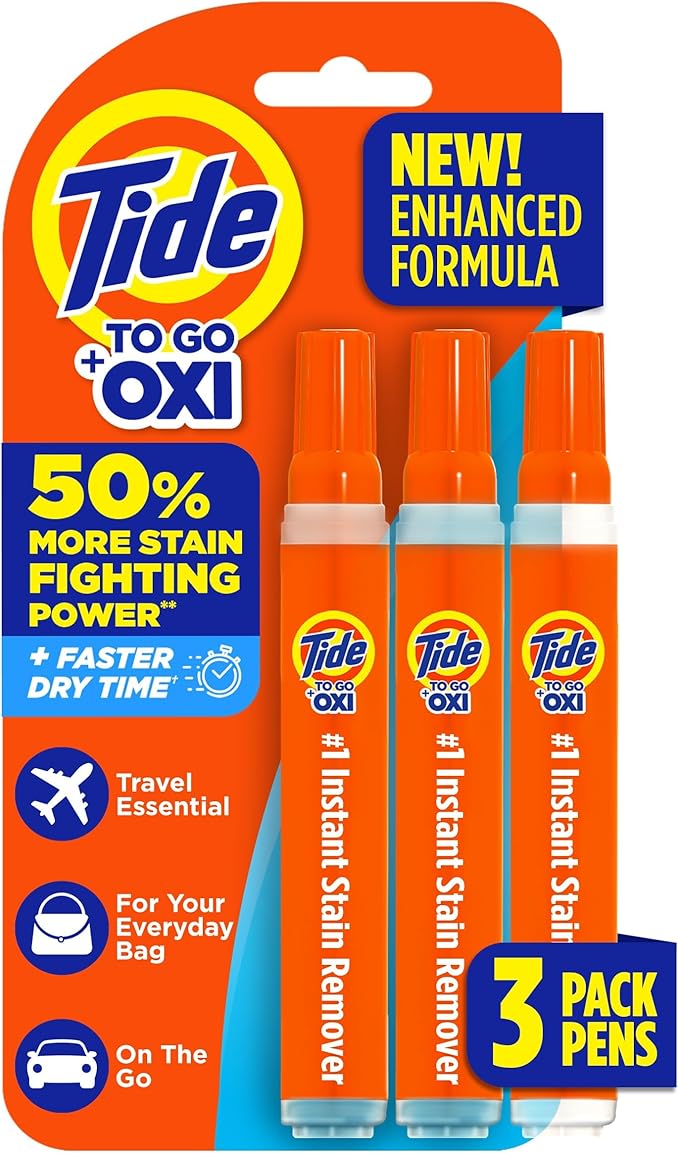Tide Stain Remover for Clothes, Tide To Go Pen, Instant Stain Remover Pen & by Tide