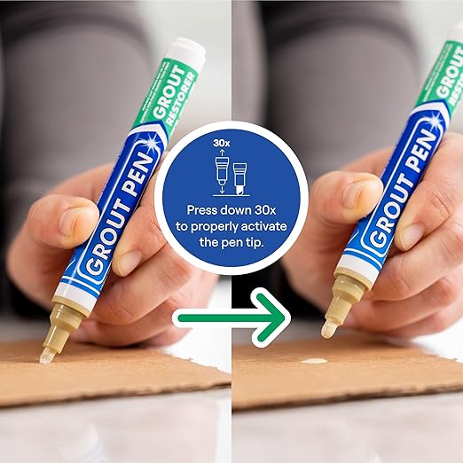 Grout Pen Beige Tile Paint Marker: Waterproof Grout Paint, Tile Grout Colorant - Image 3