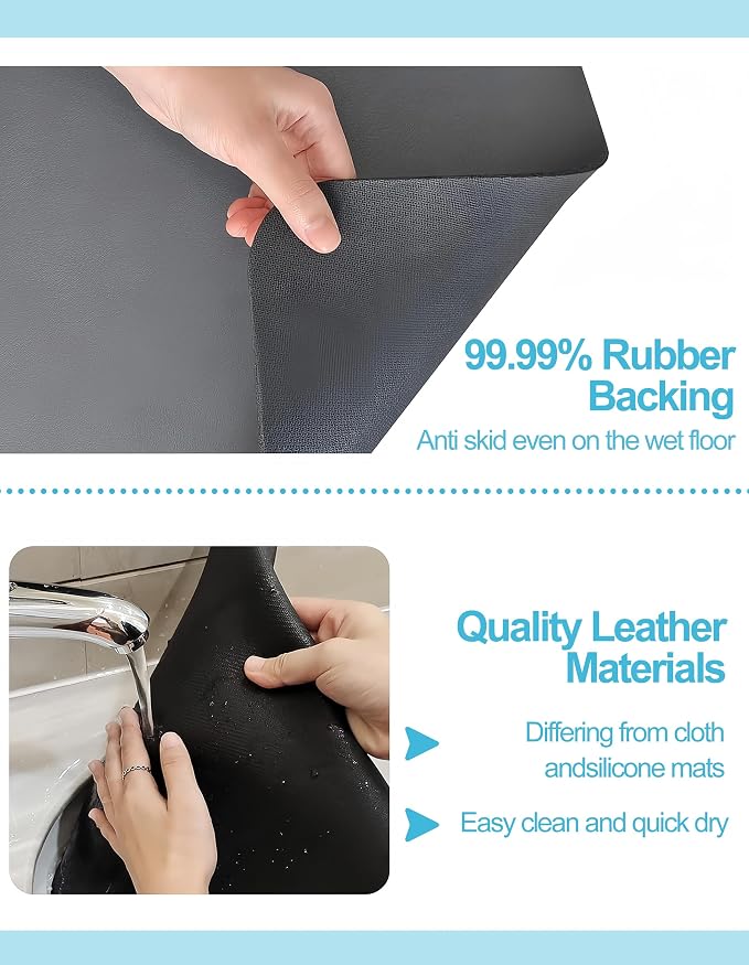 Dish Drying Mat for Kitchen Counter, Hide Stain Anti Absorbent for Kitchen - Image 5