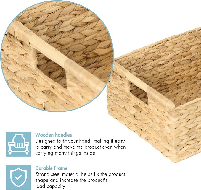 VATIMA Extra Large Wicker Basket Rectangular - Image 3