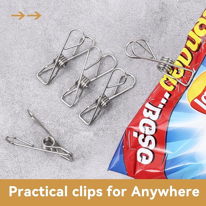 40 Pack Clothes Pins Heavy Duty, Metal Clothespins Assorted Size Include Extra - Image 6