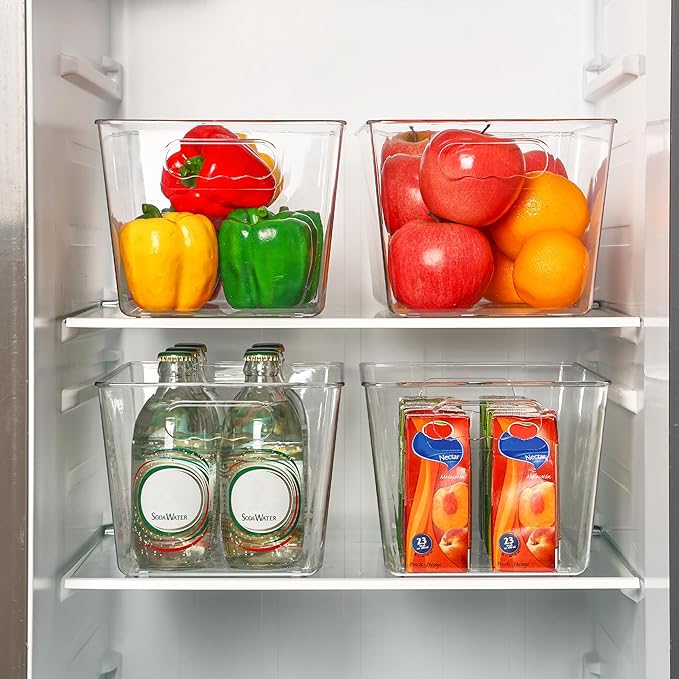 Vtopmart Clear Plastic Pantry Organizer Bins, Countertops, Freezer Organization - Image 6