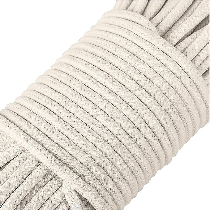 1/4 Inch Natural Cotton Rope, Used - Image 2