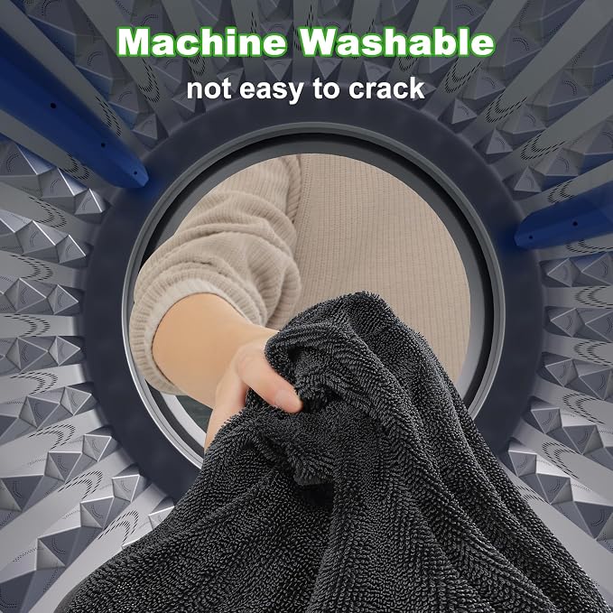JOYMOOP Microfiber Towels for Cars, 2 Pack 35.4" x 23.6" Car Drying Towel - Image 7