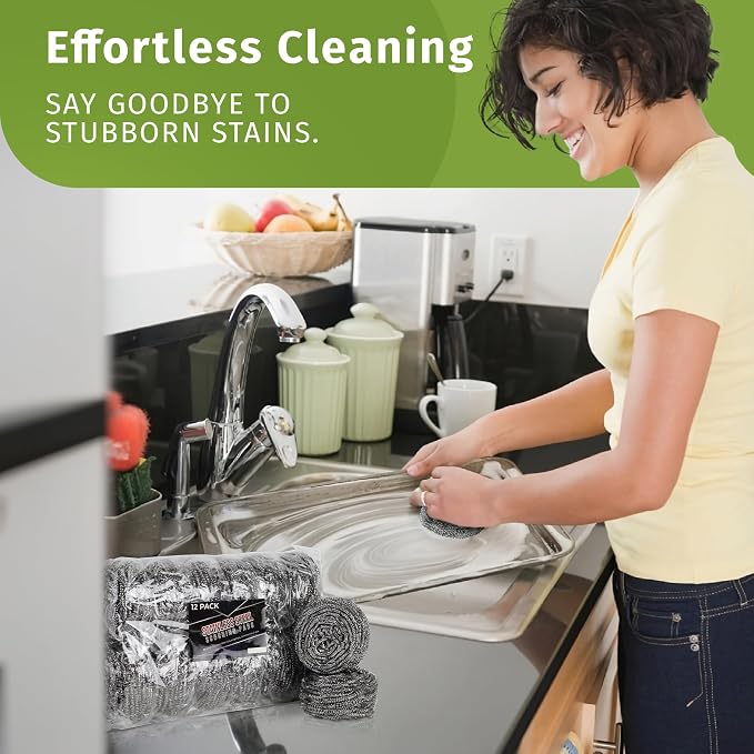 Brheez Stainless Steel Cleaner Scouring Pads - Image 6