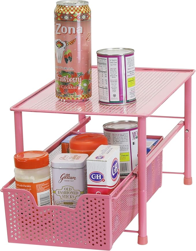 Simple Houseware Stackable Under Sink Cabinet Sliding Basket Organizer Drawer - Image 8