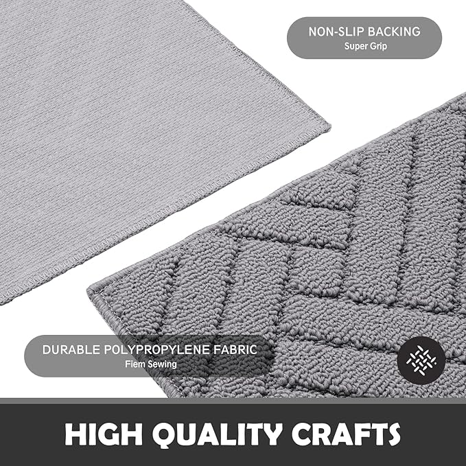 Door Mat Indoor, Non-Slip Rubber Backing Entry Rug & Door Mats, Low-Profile - Image 4