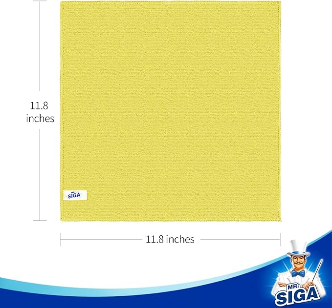 MR.SIGA Microfiber Cleaning Cloth, All-Purpose Cleaning Towels, Size 11.8 x - Image 3