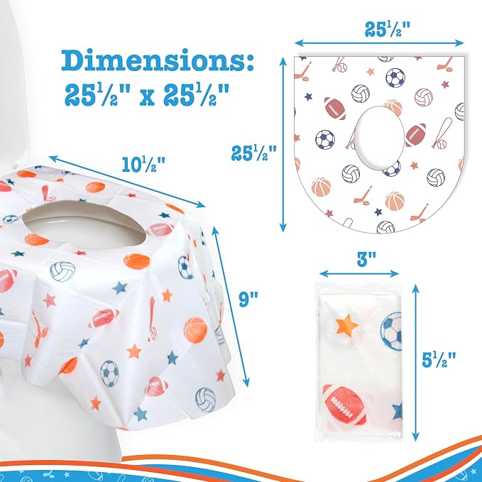 Disposable Toilet Seat Covers for Kids & Adults, 40 Pack - Image 2
