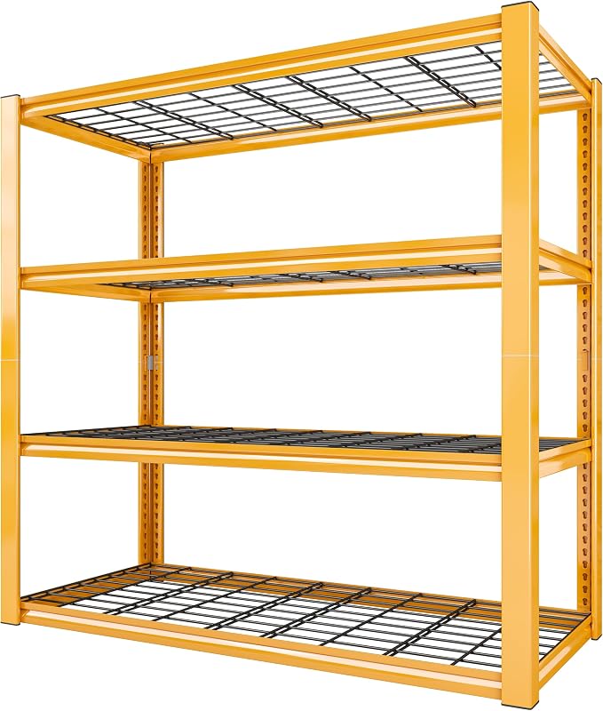 REIBII 40" W Garage Shelving 2240 LBS Storage Shelves Heavy Duty Metal Shelving by REIBII