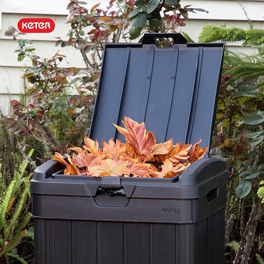 Keter Baltimore Resin 38 Gallon Outdoor Kitchen Trash Can - Image 12